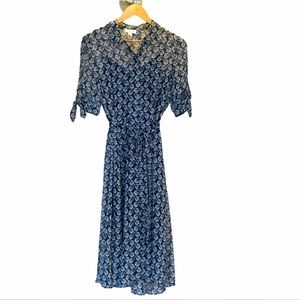 Calvin Klein floral midi shirtdress